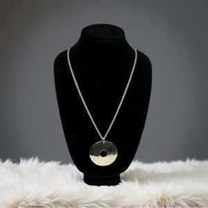 Robert Lee Morris RLM Studio 925 Sterling Silver Circle Pendant Necklace – 24”